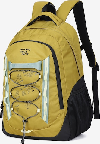Aoking Backpack in Yellow: front
