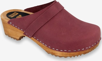 Vollsjö Clogs '125-901S-D' in Rot: Vorderseite