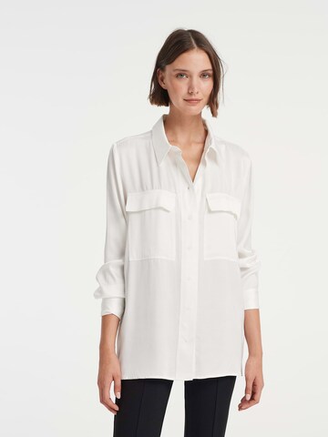 OPUS - Blusa 'Fasena' en blanco: frente