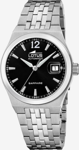 Lotus Analoog horloge in Zwart: voorkant