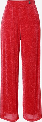 VIERVIER Loosefit Broek 'Angelina' in Rood: voorkant