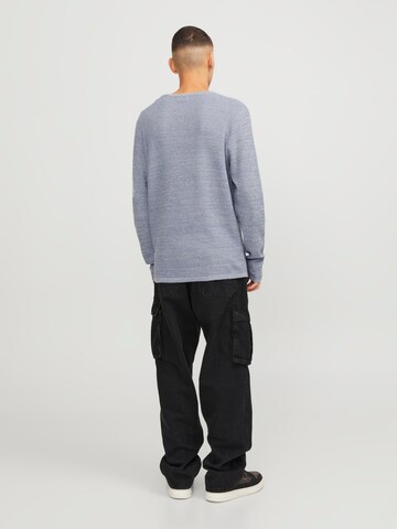 JACK & JONES Sweter 'Greg' w kolorze niebieski