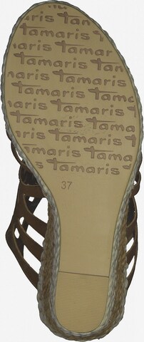 TAMARIS Sandale in Braun