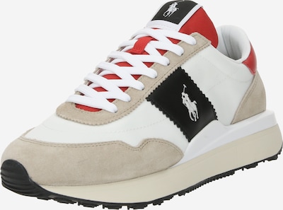 Sneaker bassa 'TRAIN 89' Polo Ralph Lauren di colore talpa / rosso / nero / bianco, Visualizzazione prodotti