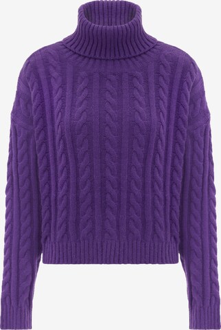 Pull-over Libbi en violet : devant