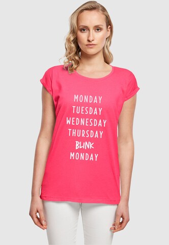 Mister Tee Shirt 'Blink Extended' in Pink: front