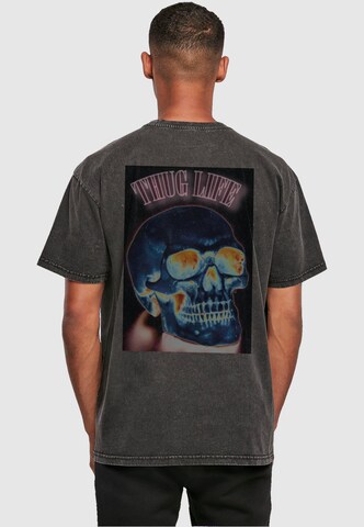 Thug Life Shirt 'Deadly2' in Grijs: voorkant