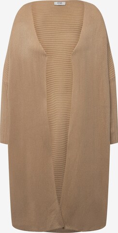 Angel of Style Knit Cardigan in Beige: front