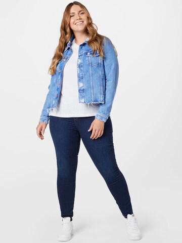 Tommy Jeans Curve Tussenjas in Blauw