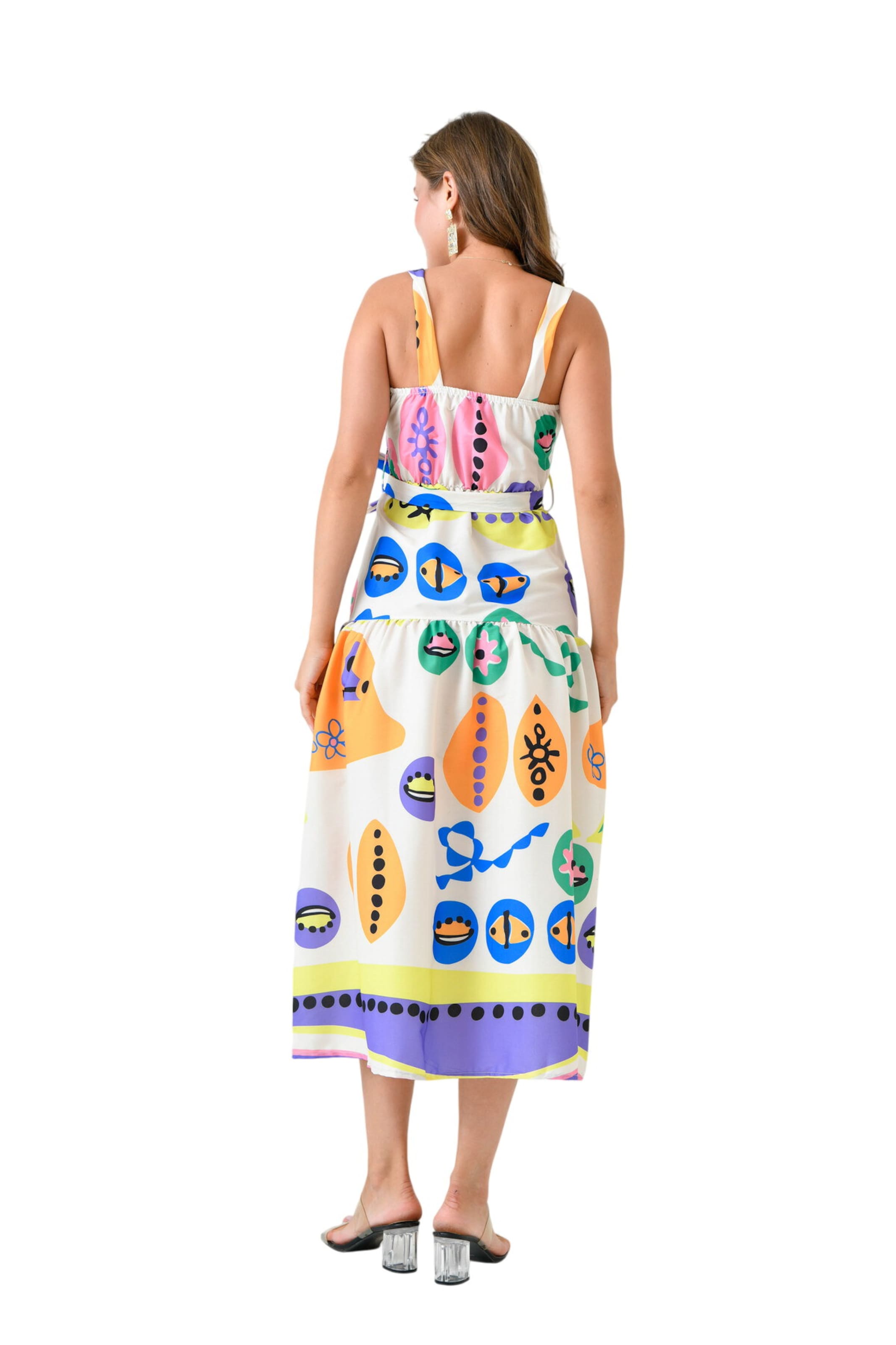 Robe WOMAN VISION en mélange de couleurs