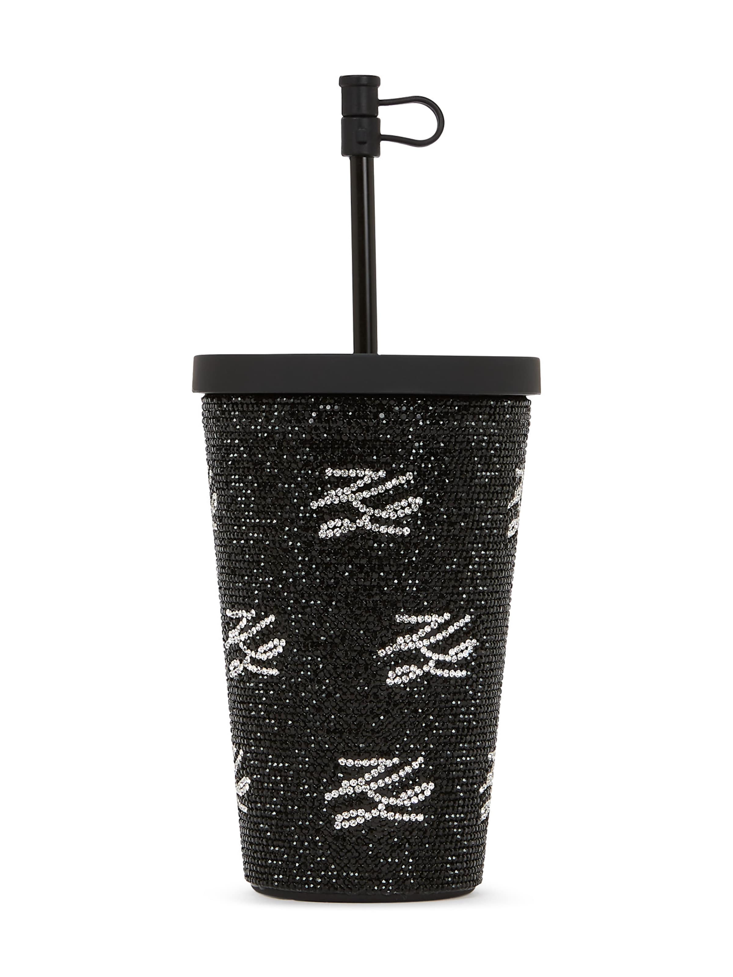 Pahar Karl Lagerfeld pe negru / transparent, Vizualizare produs