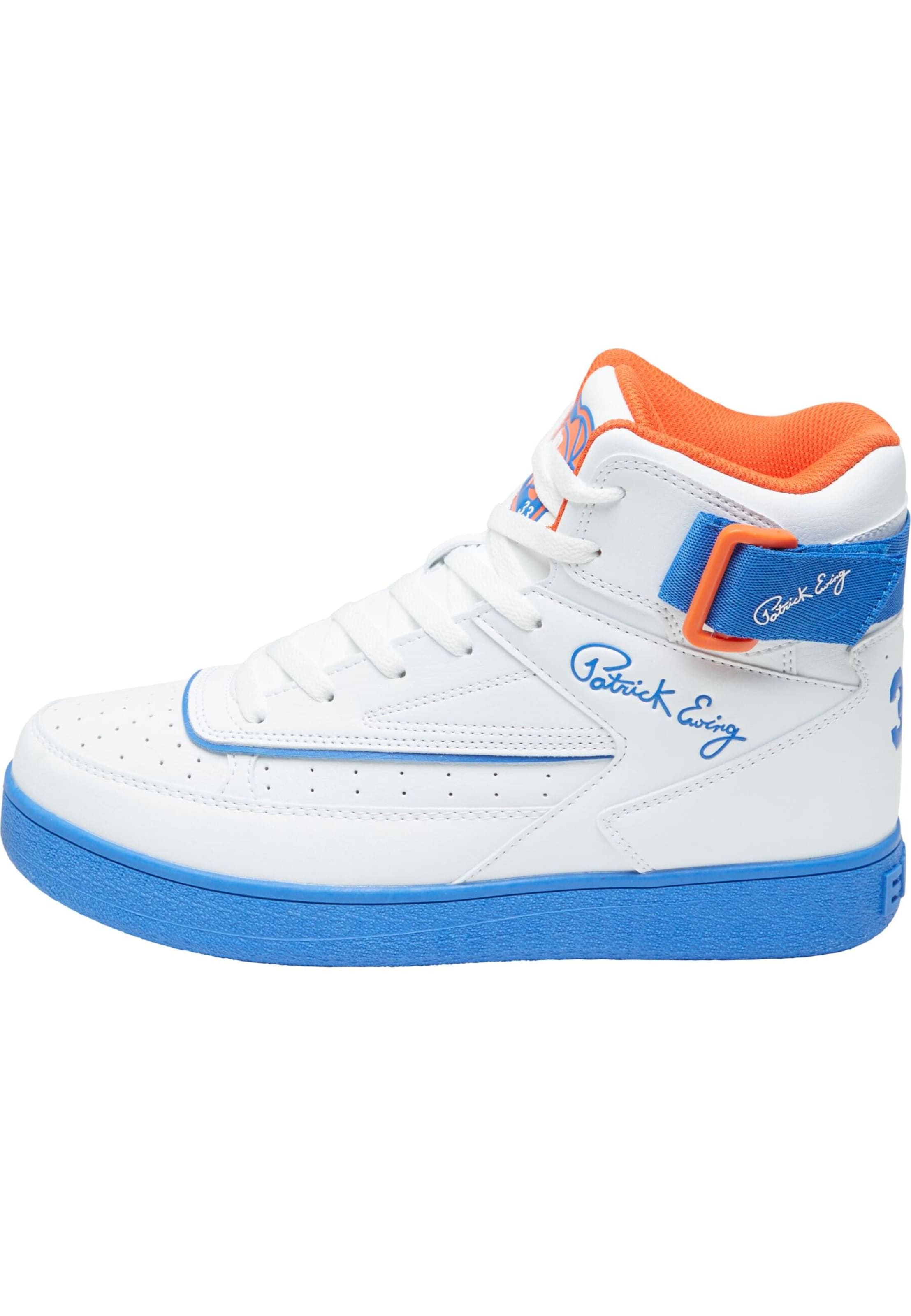 Sneaker alta 'Rebound' di Ewing in bianco: frontale