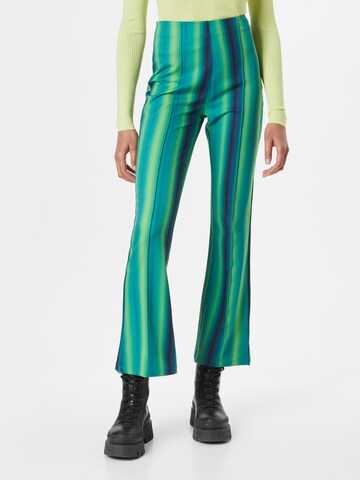 Flared Pantaloni 'Ivy Adele' di Hosbjerg in verde: frontale