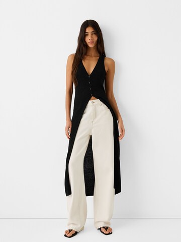 Bershka Knitted vest in Black
