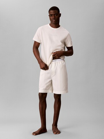 Pyjama court Calvin Klein en beige