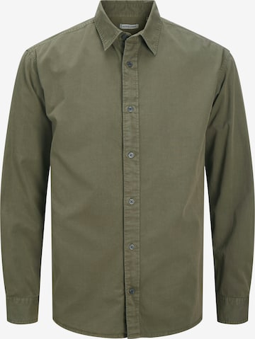 JACK & JONES Классический крой Рубашка 'JJECHARGE' в Зеленый: спереди