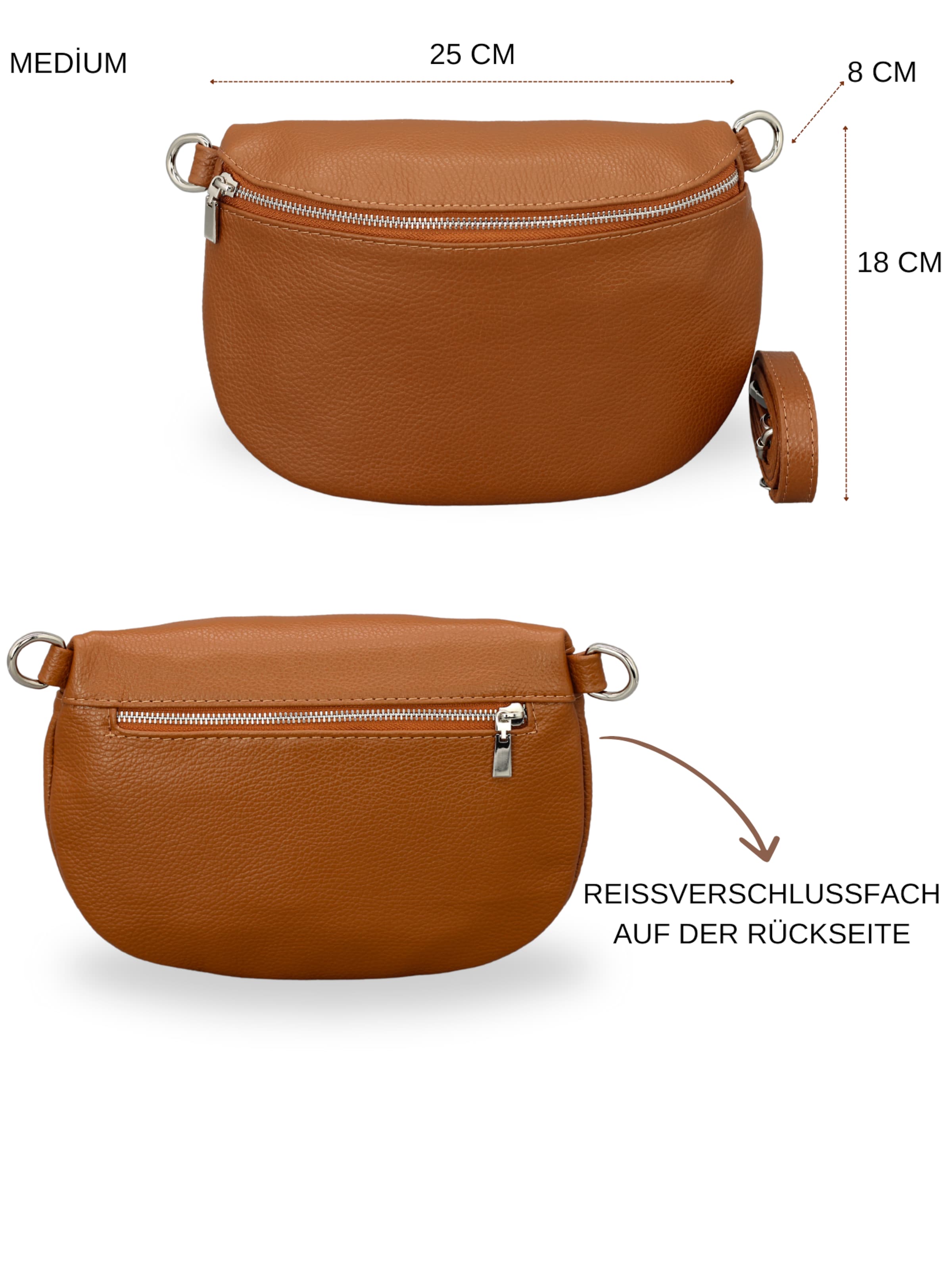 Brise Skuldertaske 'Afia' i brun