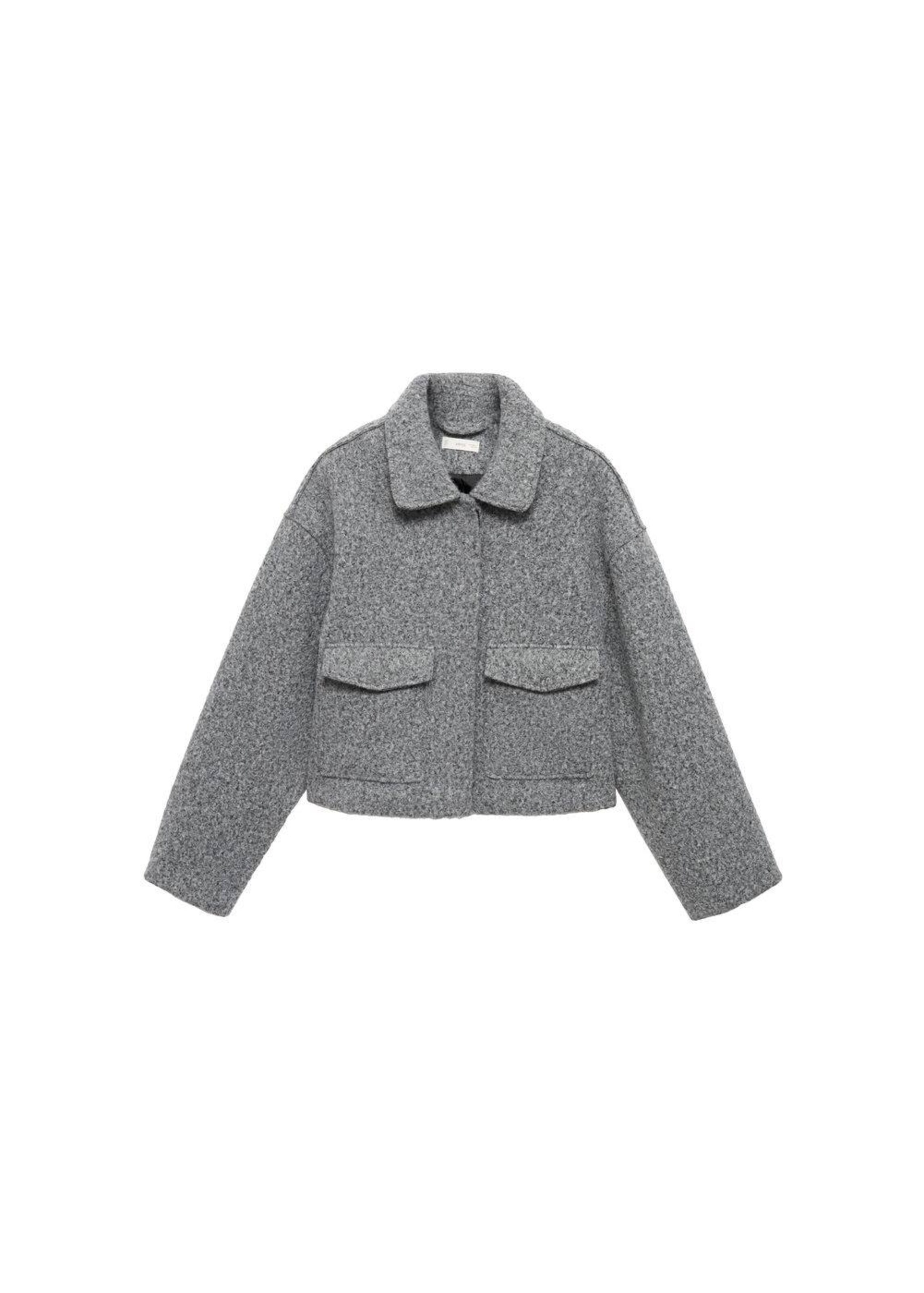 MANGO TEEN Jacke 'Boucle2' in Grau: Vorderseite