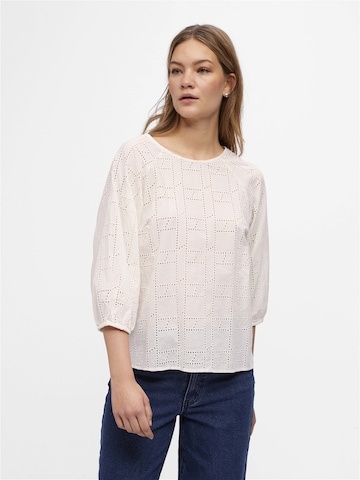 OBJECT Blouse 'Kendtra' in Wit: voorkant