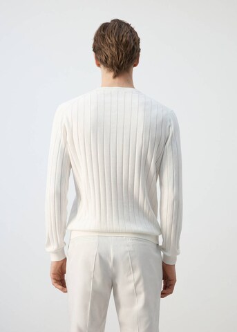 MANGO MAN Pullover 'Baluard' in Weiß