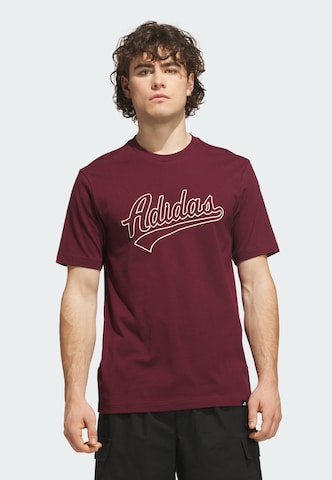T-Shirt fonctionnel ADIDAS SPORTSWEAR en rouge : devant