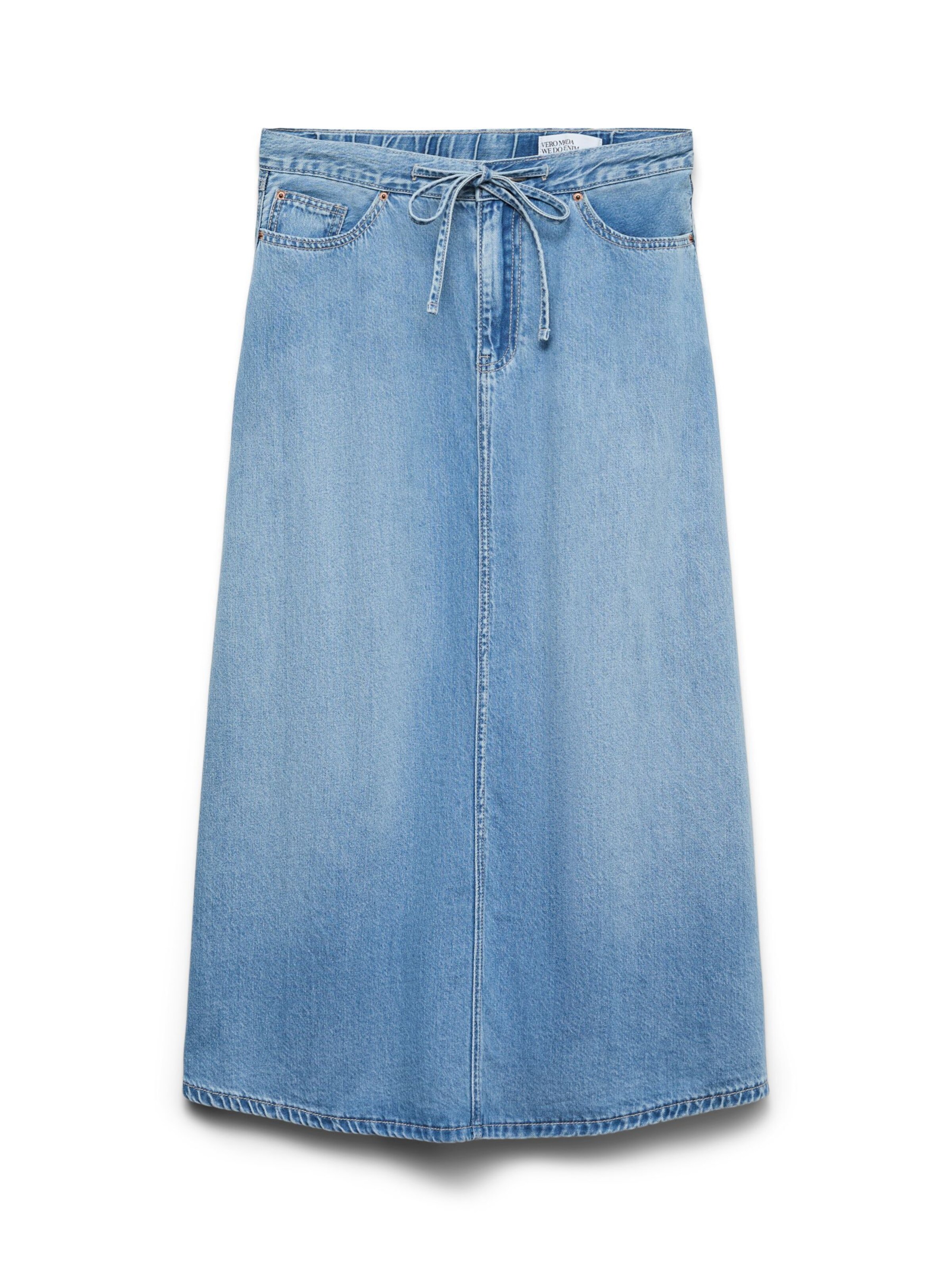 Vero Moda Curve Nederdel 'VMHilla' i blå: forside