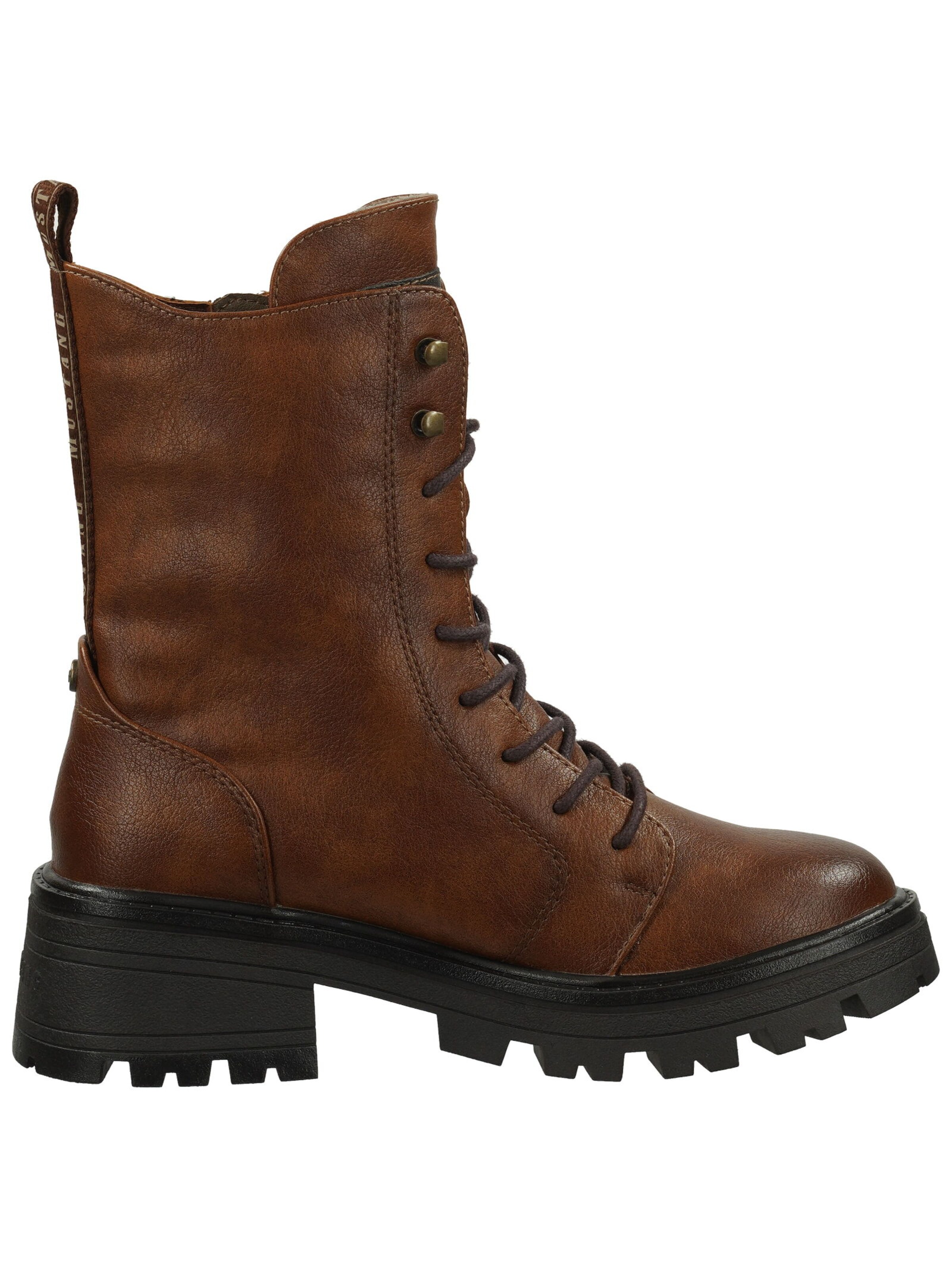 Bottines à lacets MUSTANG en marron