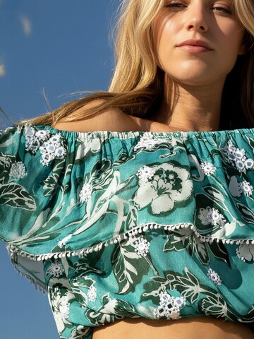 Haut Miss June en bleu