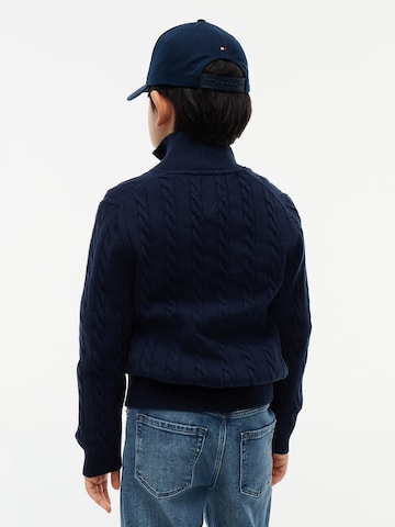 TOMMY HILFIGER Strickjacke in Blau