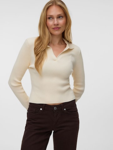 VERO MODA - Jersey 'VMAlberta' en beige: frente
