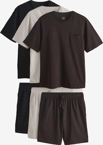 Next Short Pajamas in Beige: front