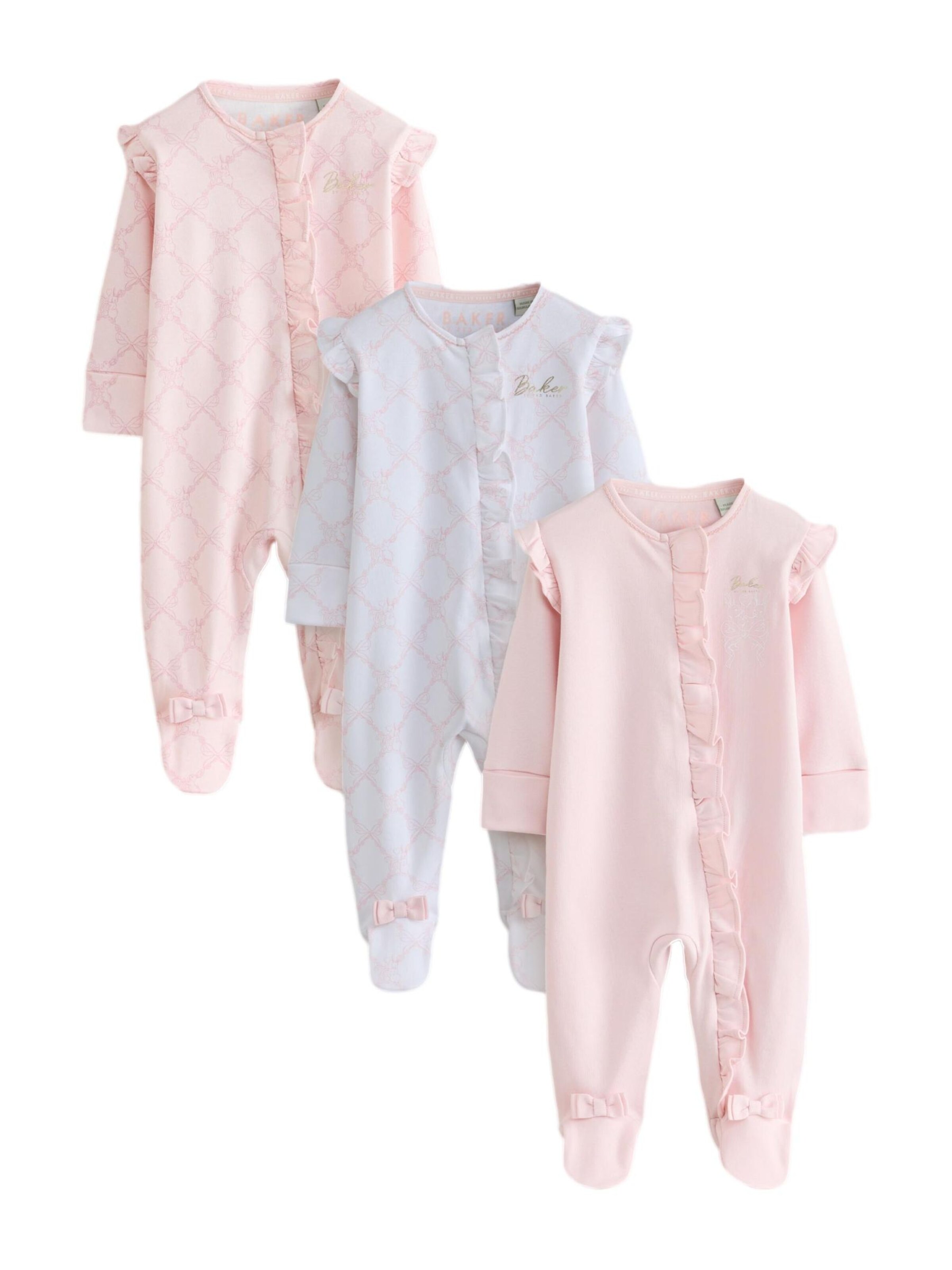 Baker by Ted Baker Strampler in Pink: Vorderseite
