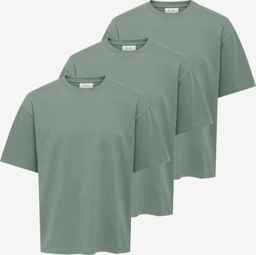 Only & Sons Shirt 'Caspian' in Grün: Vorderseite