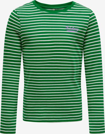 KIDS ONLY - Camisola 'Weekday' em verde: frente