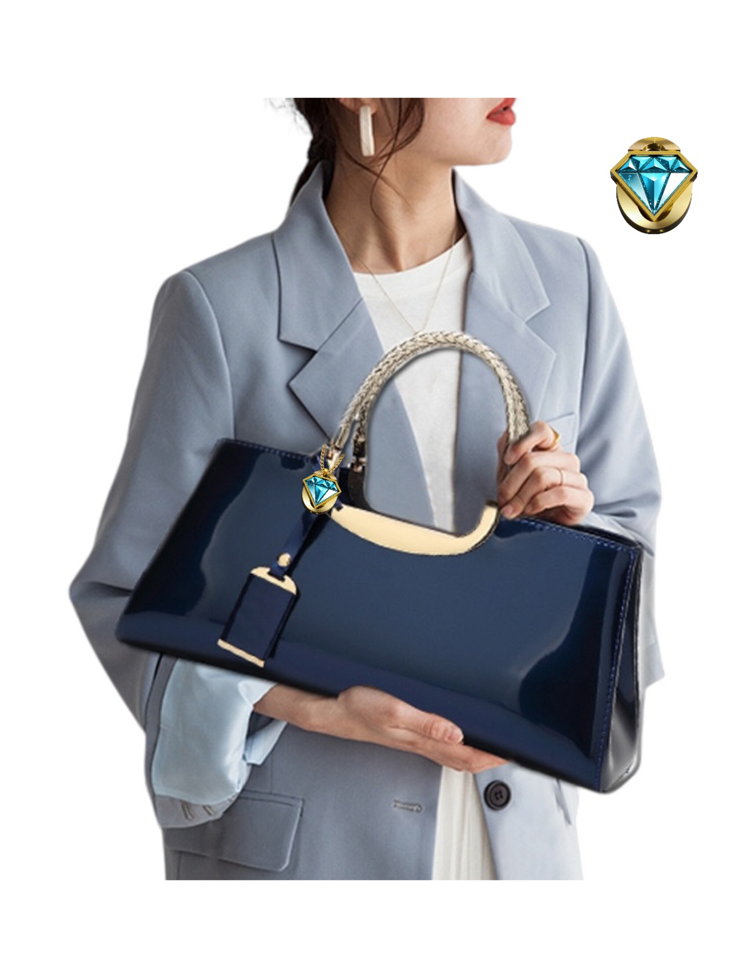 Elegon Handbag 'Model Qatar' in Blue