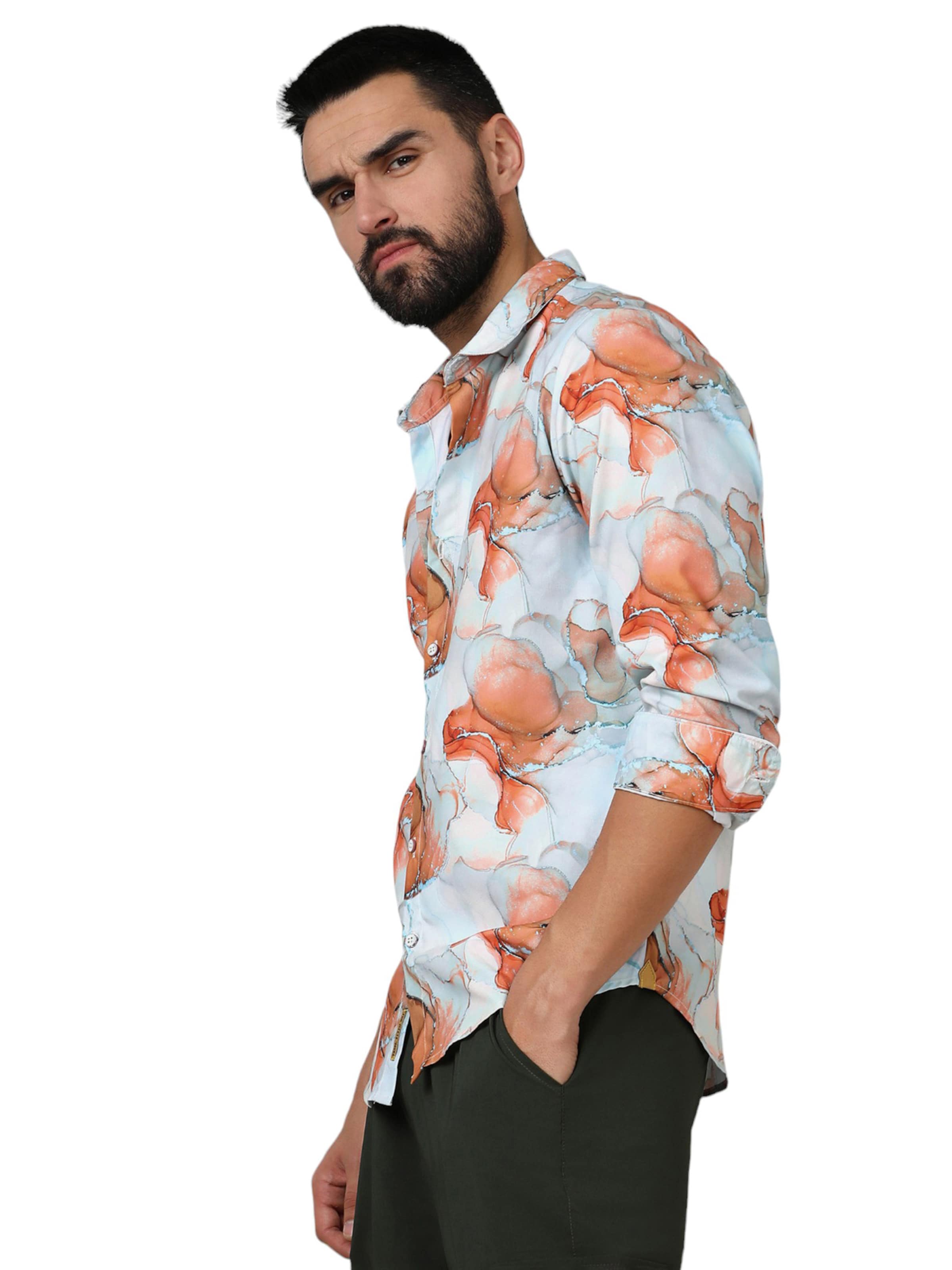 Campus Sutra Rovný strih Košeľa 'Zayne' - Zmiešané farby