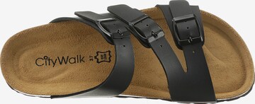 CITY WALK Mules in Black