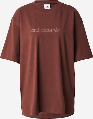 ADIDAS ORIGINALS T-Shirt 'Essentials' in Braun: Vorderseite