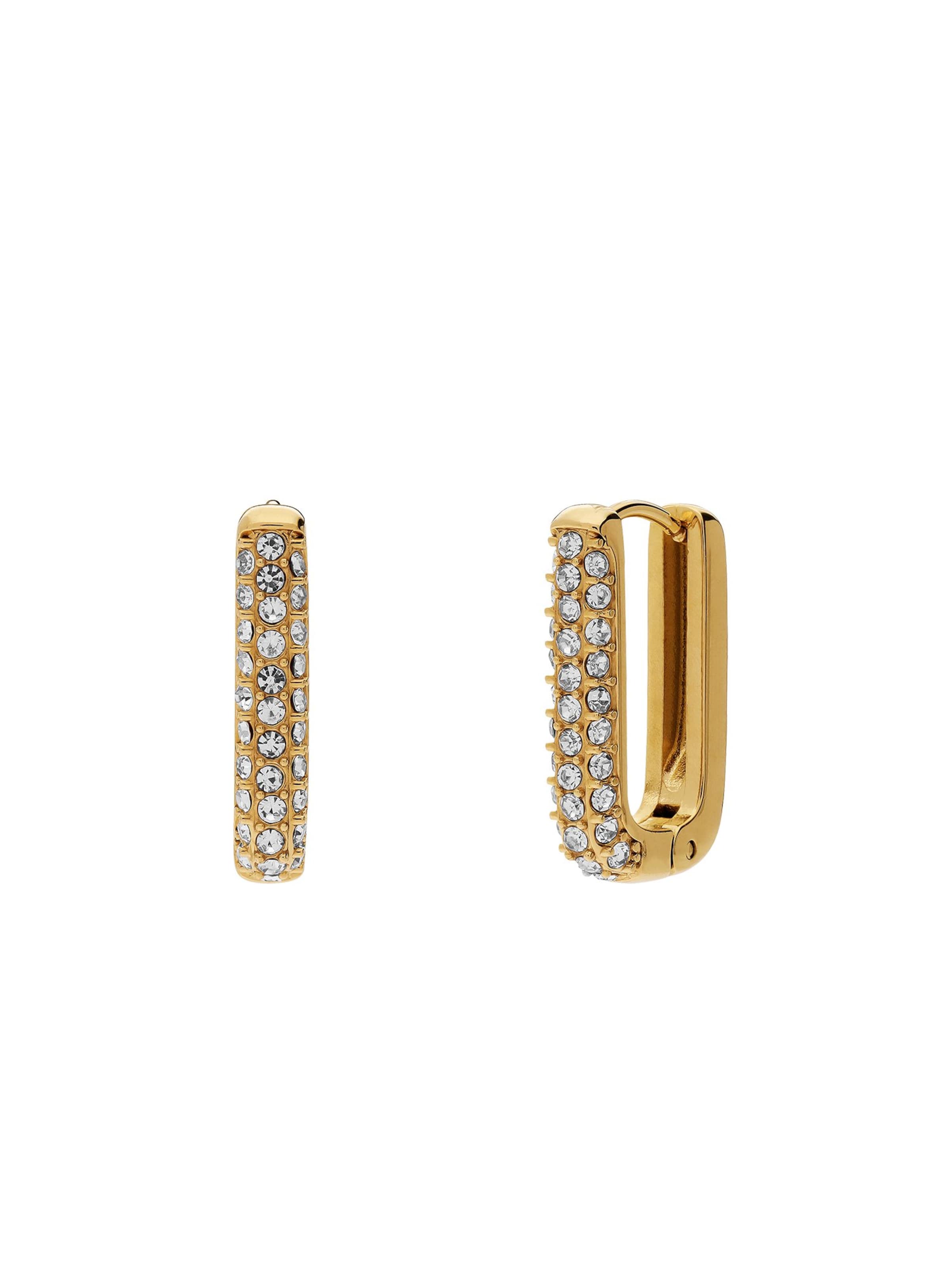 Lucardi Earrings in Gold: front
