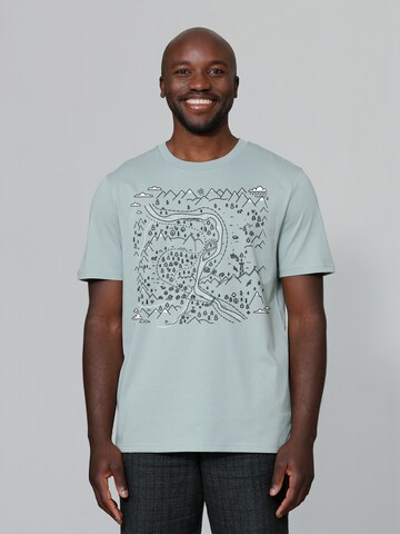 T-Shirt 'Landschaft' Watapparel en vert : devant