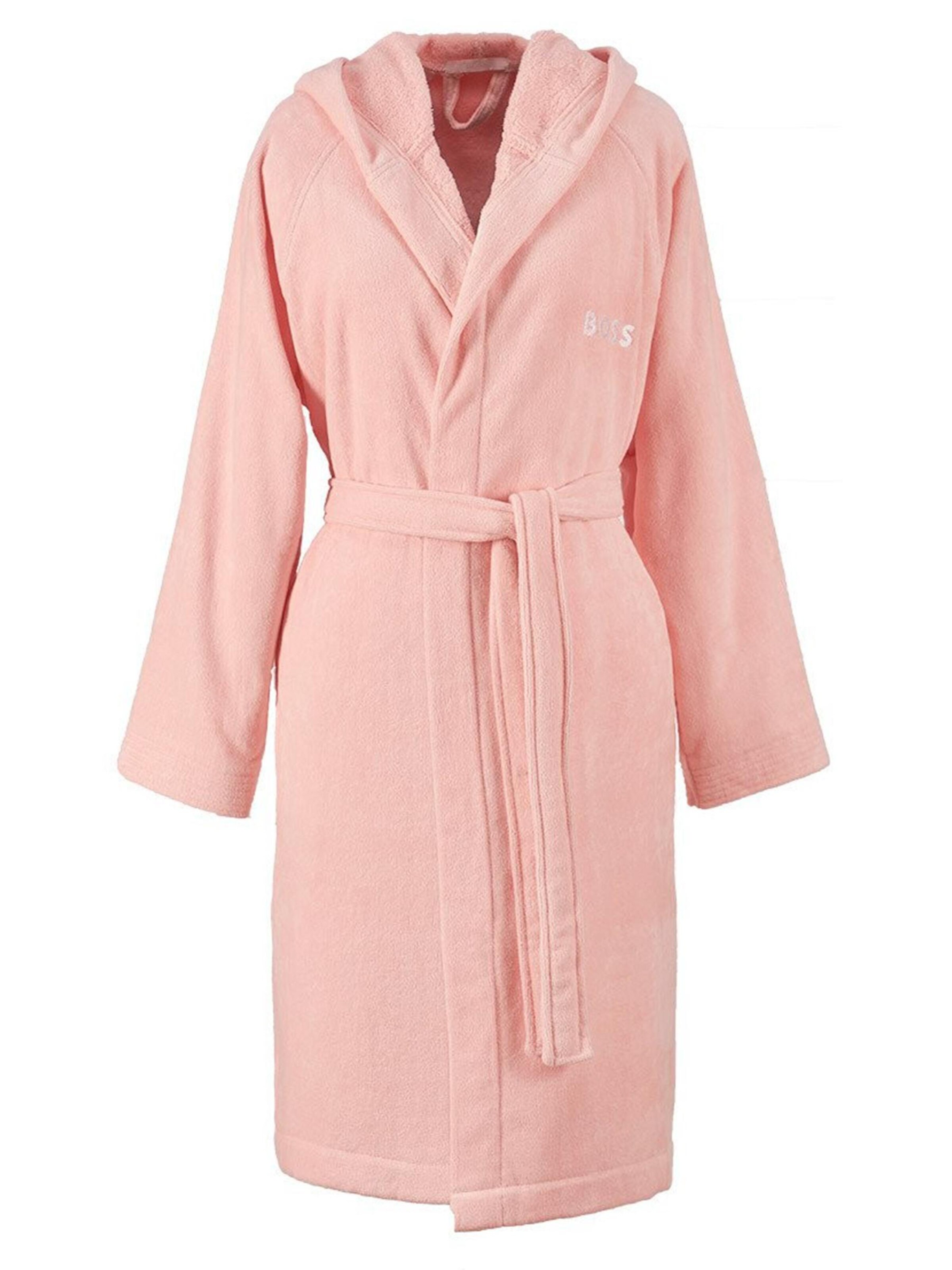 BOSS Home Bademantel lang 'PLAIN'‌‌‌‌‌‌‌‌ in Pink: Vorderseite