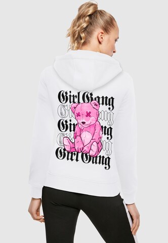 Felpa 'Girl Gang' di Mister Tee in bianco: frontale