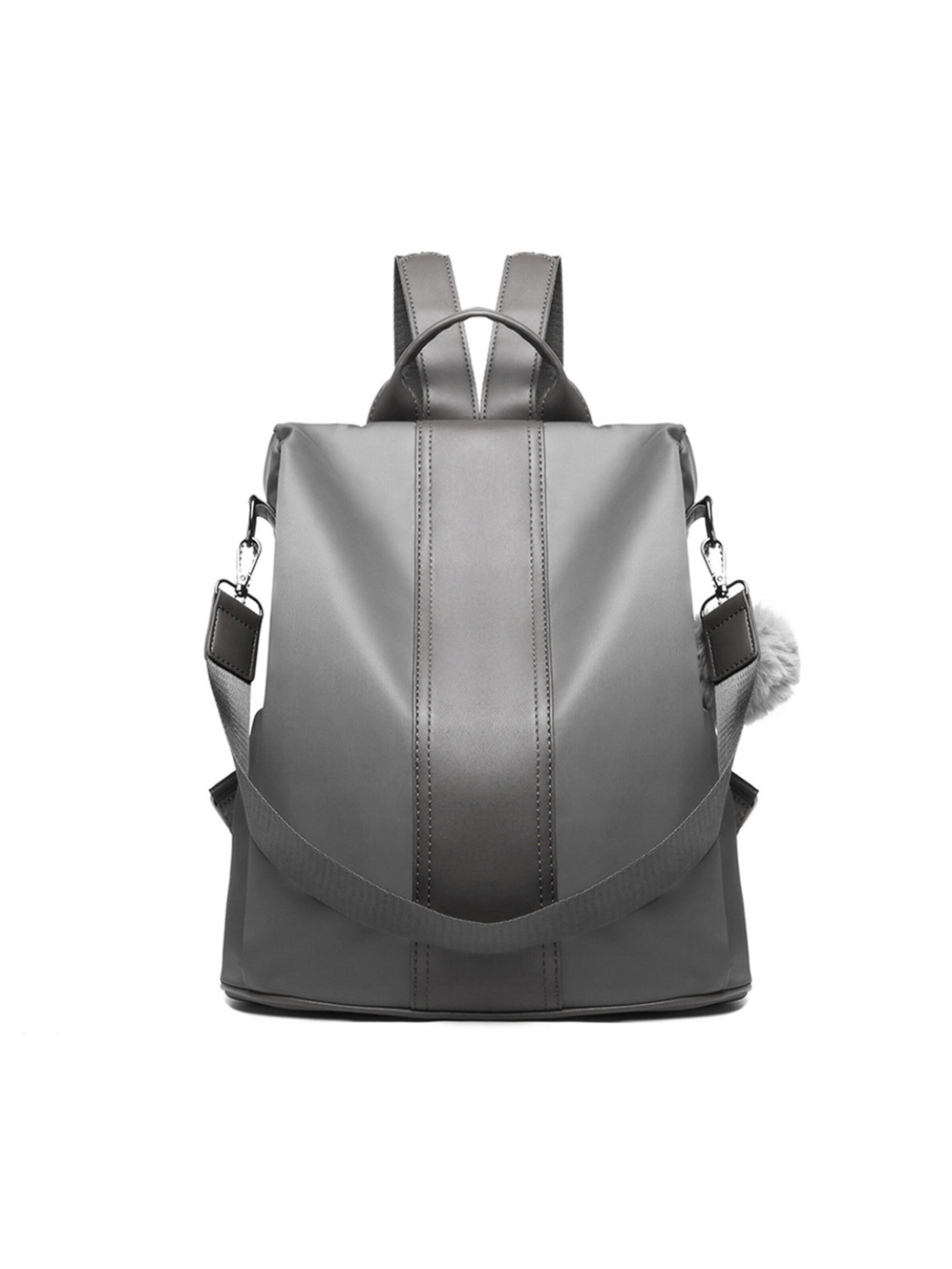 Miss Lulu Backpack in Grey: front