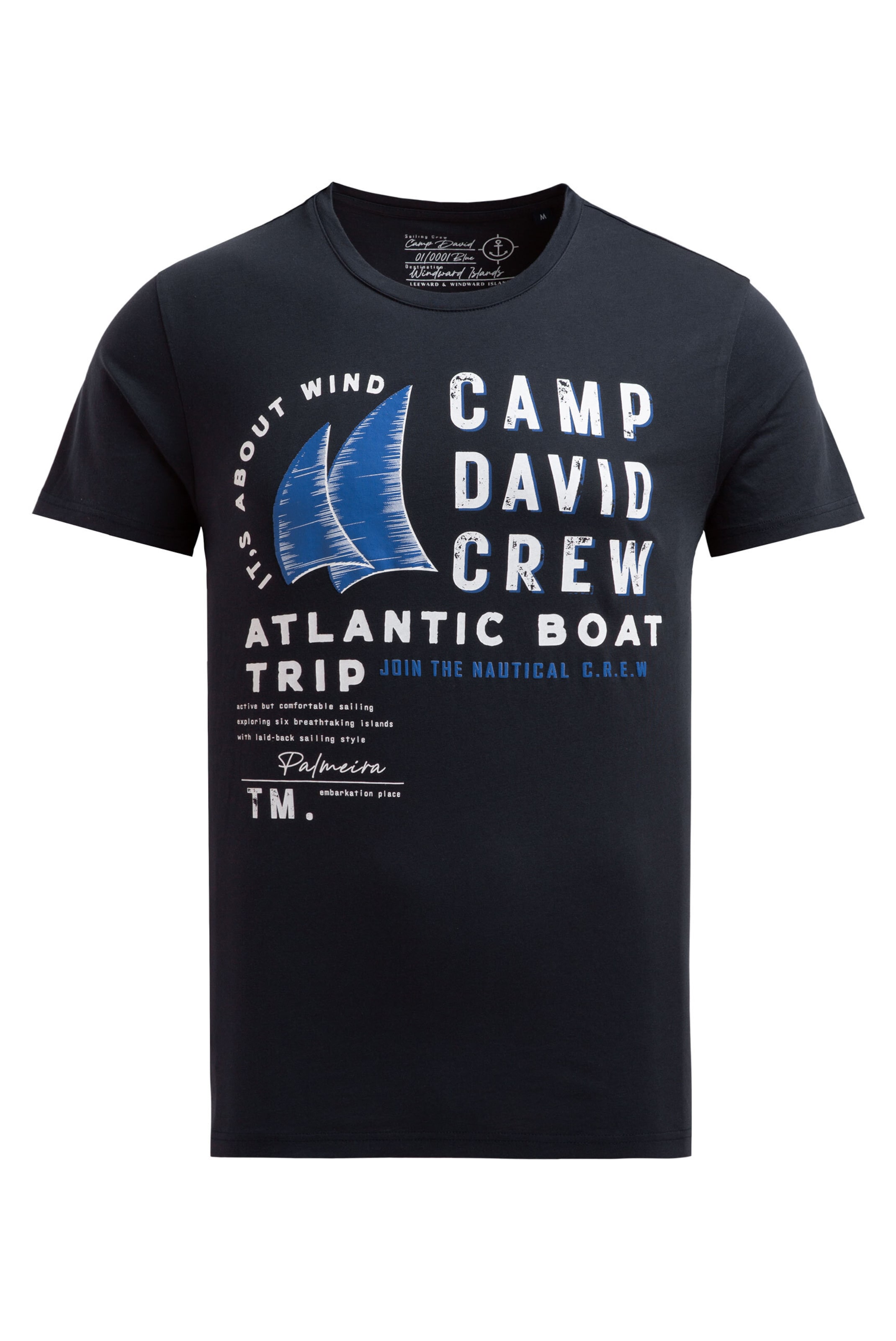 CAMP DAVID T-Shirt in Blau: Vorderseite