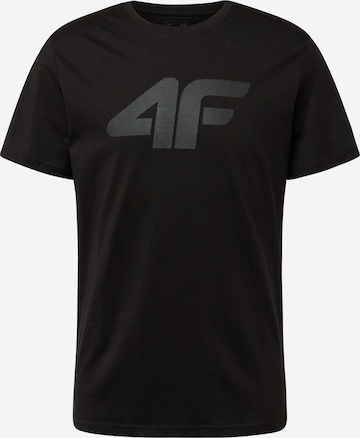 4F Performance Shirt in Black: front