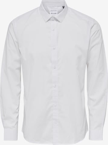 balta Only & Sons Priglundantis modelis Marškiniai 'ONSSANE': priekis