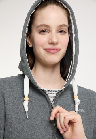 Schmuddelwedda Zip-Up Hoodie in Grey