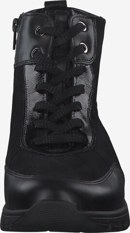 WALDLÄUFER Lace-Up Ankle Boots 'Ramona 626801' in Black