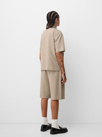 Bershka Regular fit Overhemd in Beige