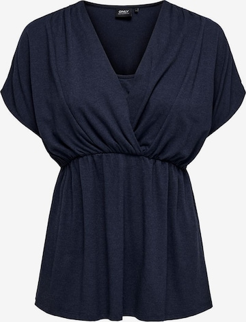 Only Maternity Shirt in Blauw: voorkant